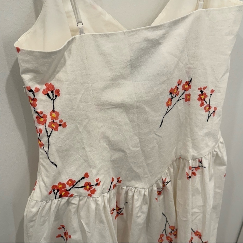 NWT Naya Rea Milana Drop Waist Midi Dress Women’s Size 8 Designer - Picture 11 of 16